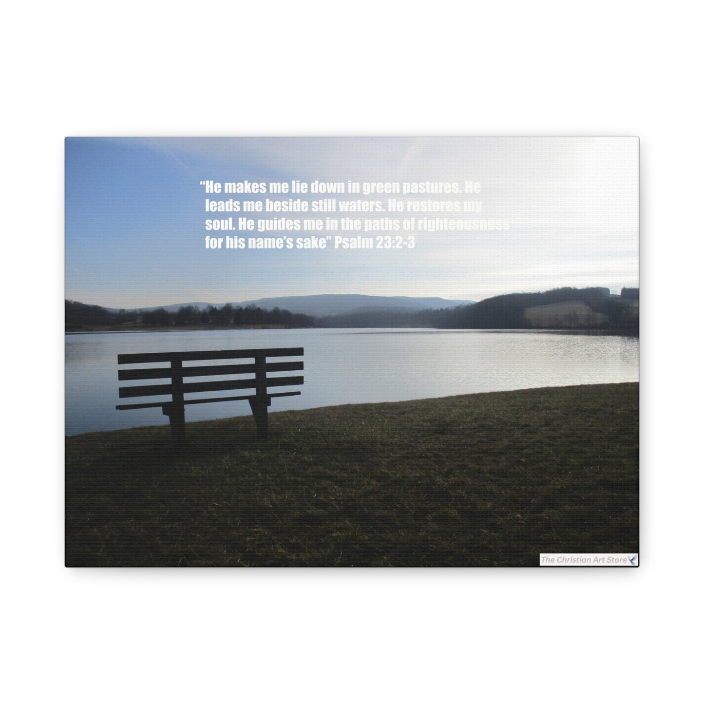Psalm 23:2-3 Canvas