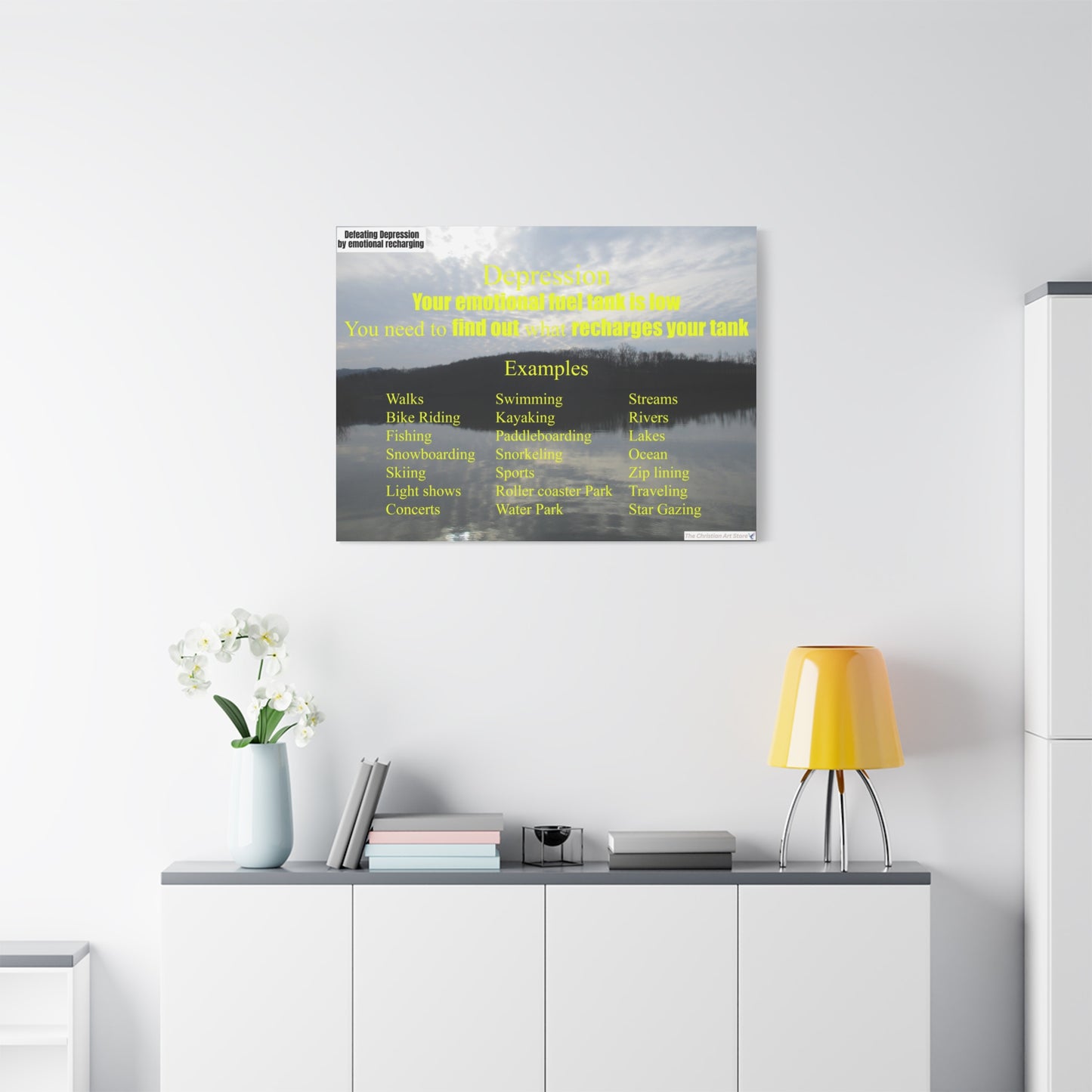 Defeating depression canvas