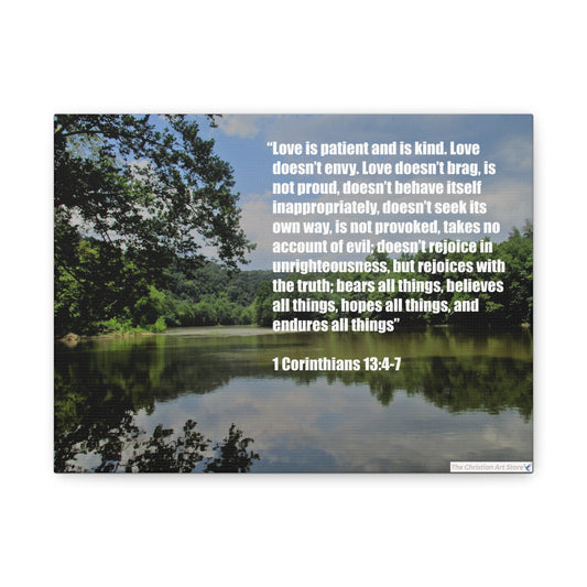 1 Corinthians 13:4-7 Canvas