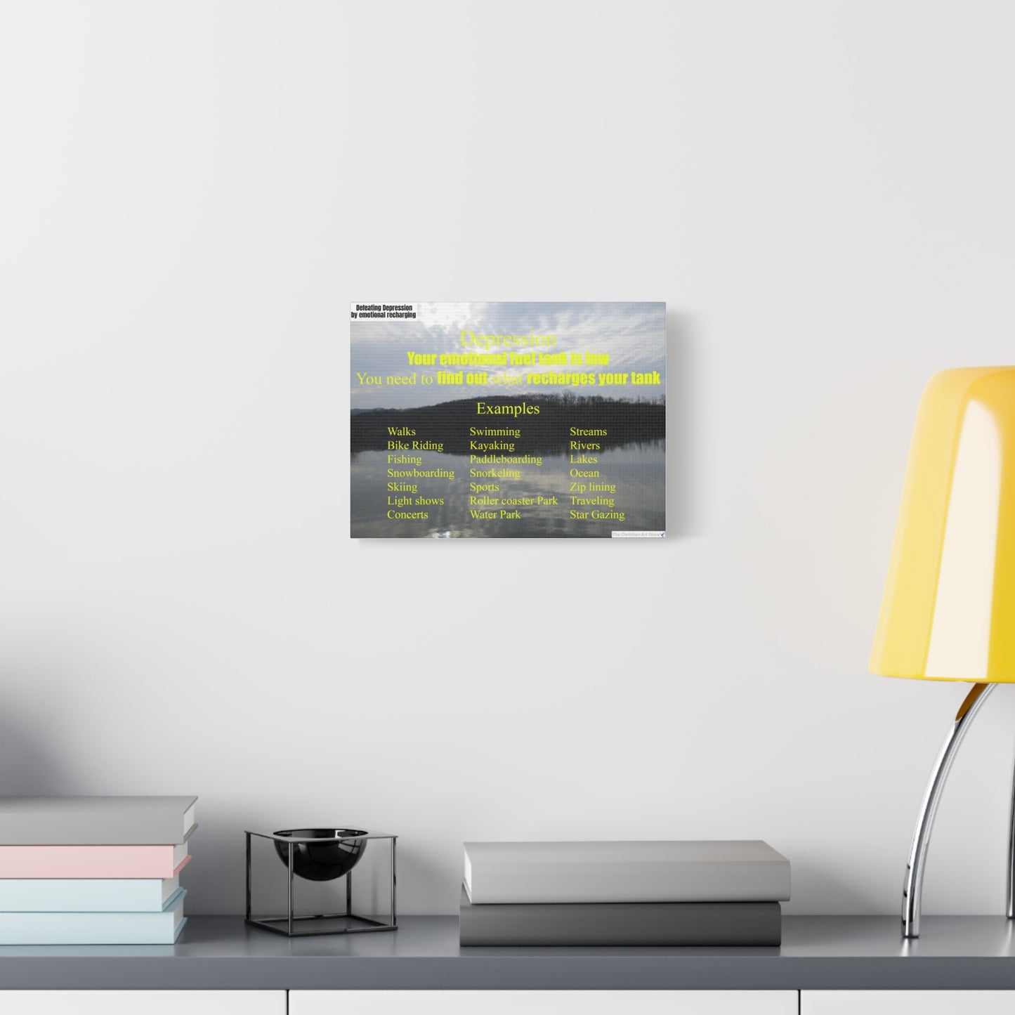 Defeating depression canvas