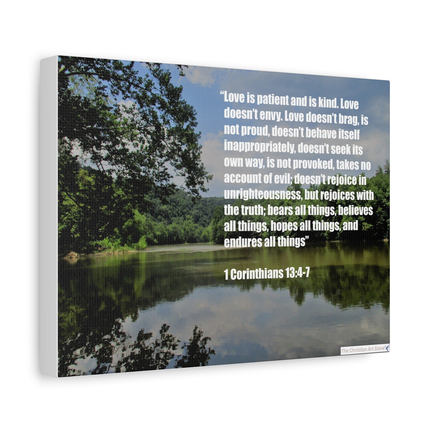 1 Corinthians 13:4-7 Canvas