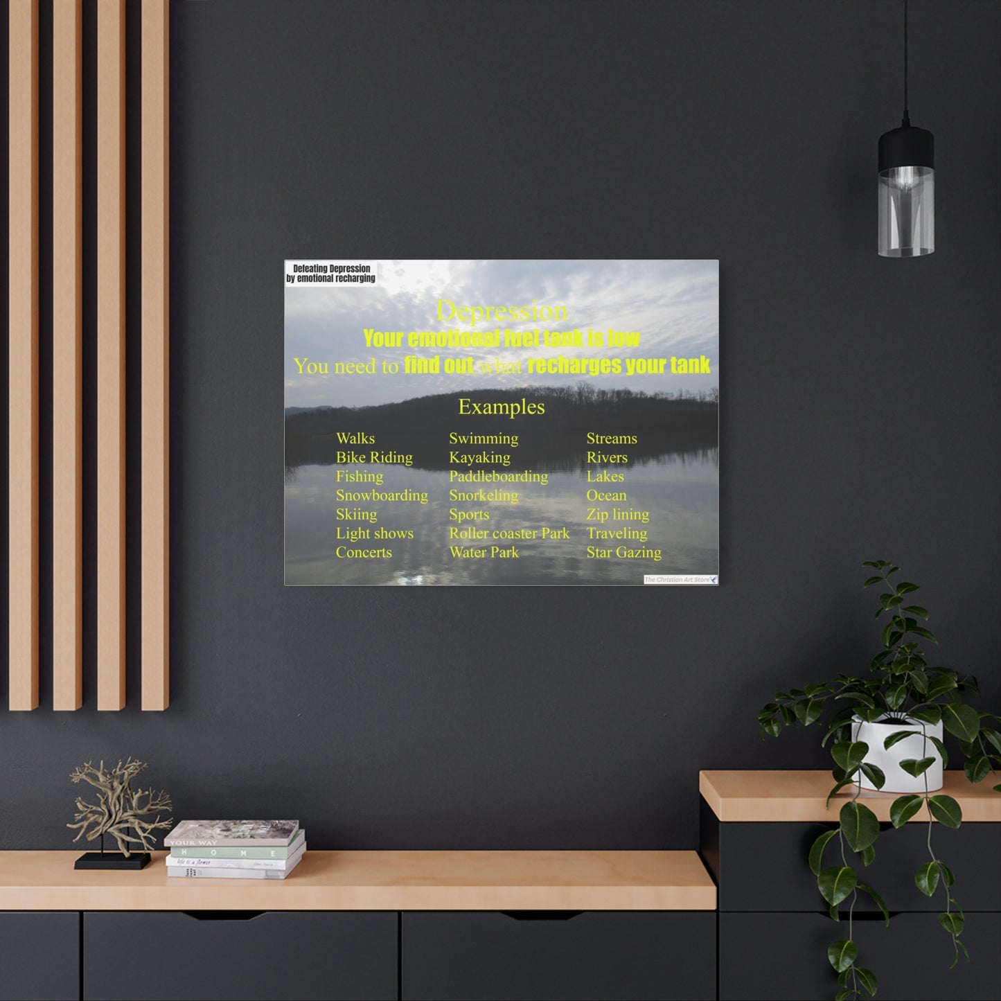 Defeating depression canvas