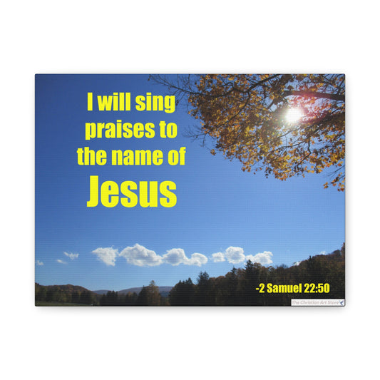 2 Samuel 22:50 Canvas