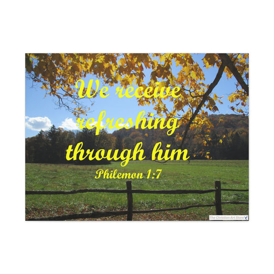 Philemon 1:7 Canvas