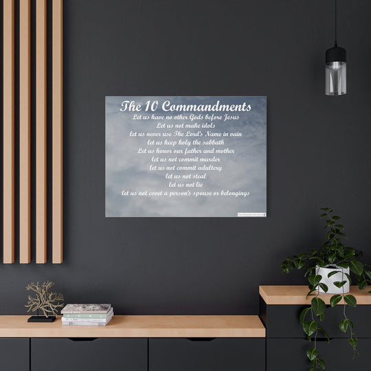 The 10 Commandments Canvas