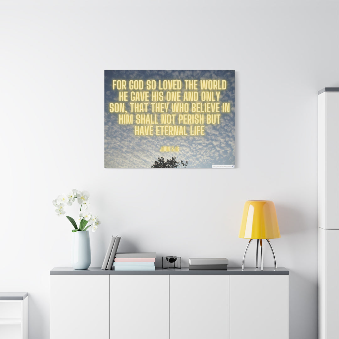 John 3:16 Salvation Canvas