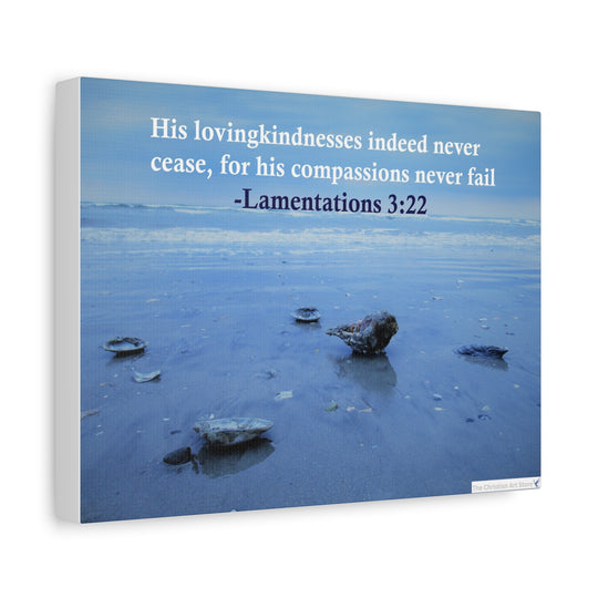 Lamentations 3:22 Canvas