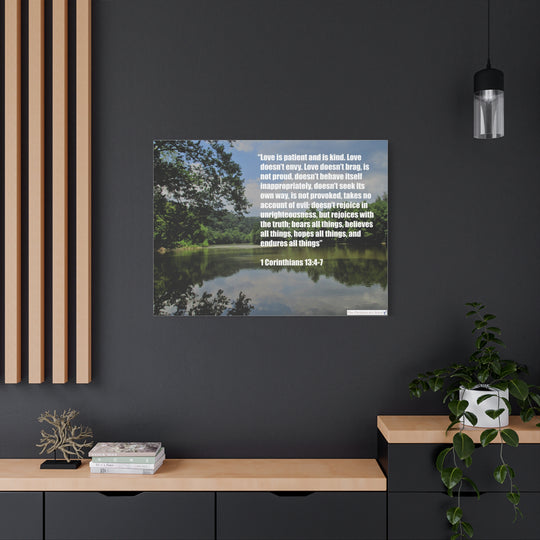 1 Corinthians 13:4-7 Canvas