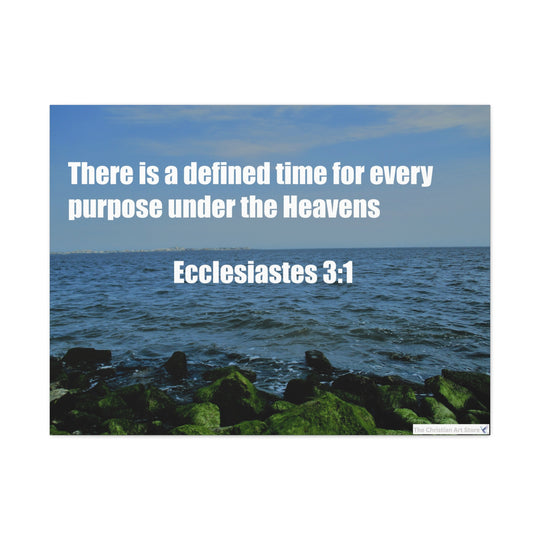 Ecclesiastes 3:1 Canvas