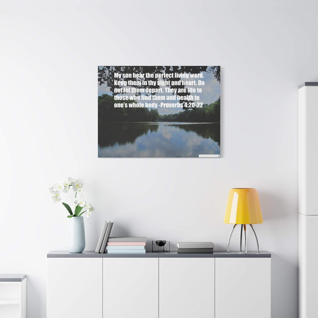 Proverbs 4:20-22 Canvas