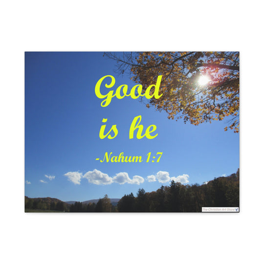Nahum 1:7 Canvas
