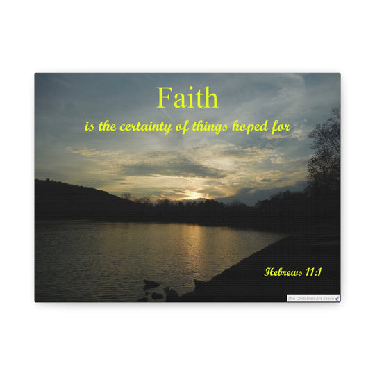 Hebrews 11:1 Canvas