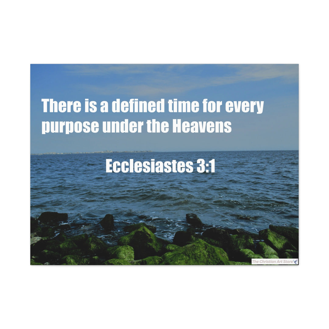 Ecclesiastes 3:1 Canvas