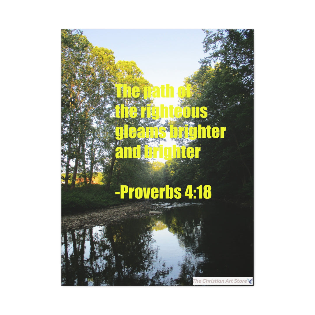 Proverbs 4:18 Canvas