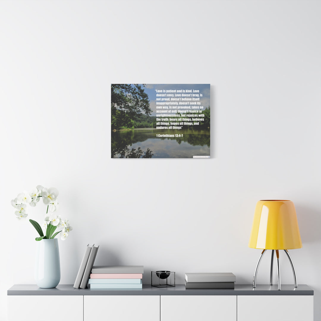 1 Corinthians 13:4-7 Canvas