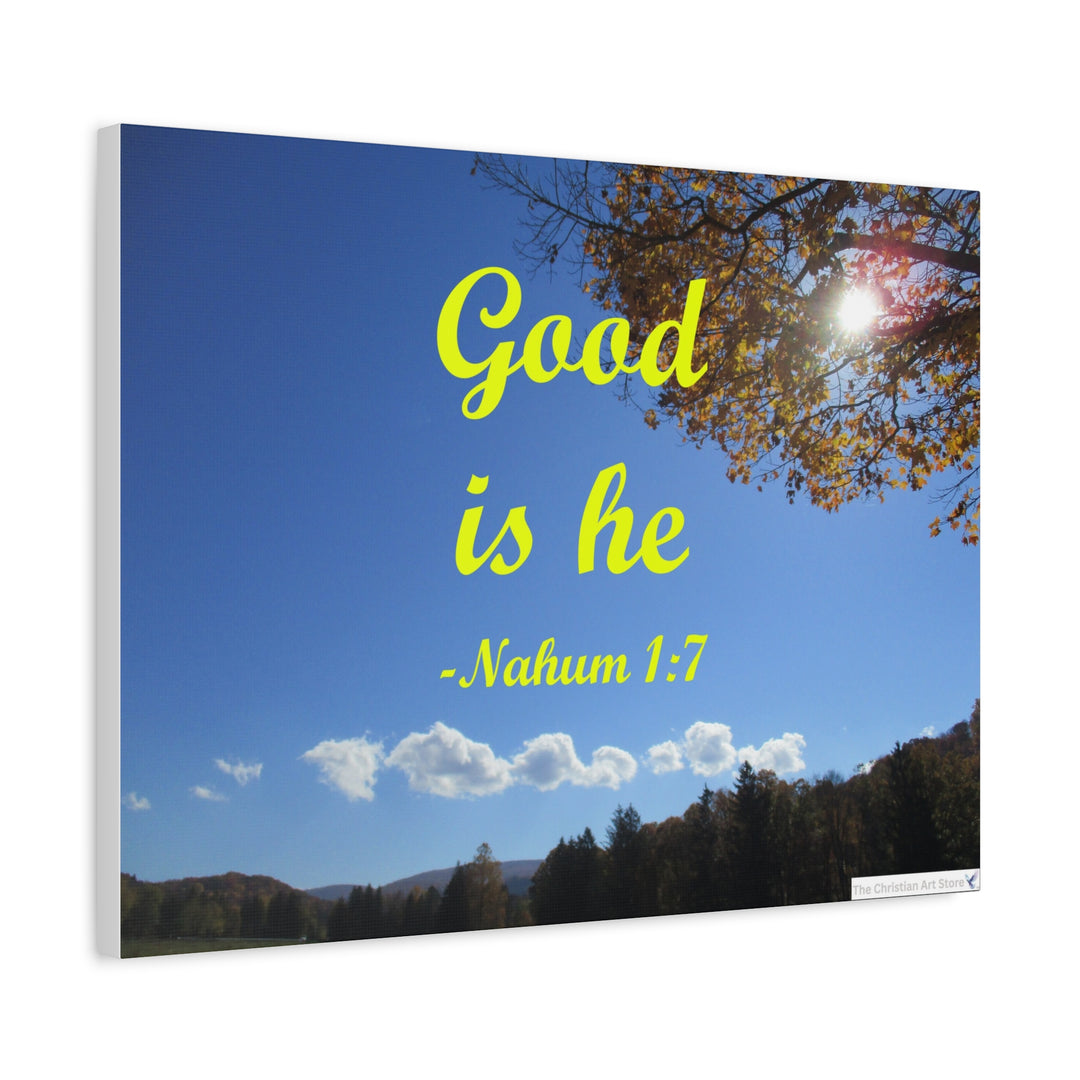 Nahum 1:7 Canvas