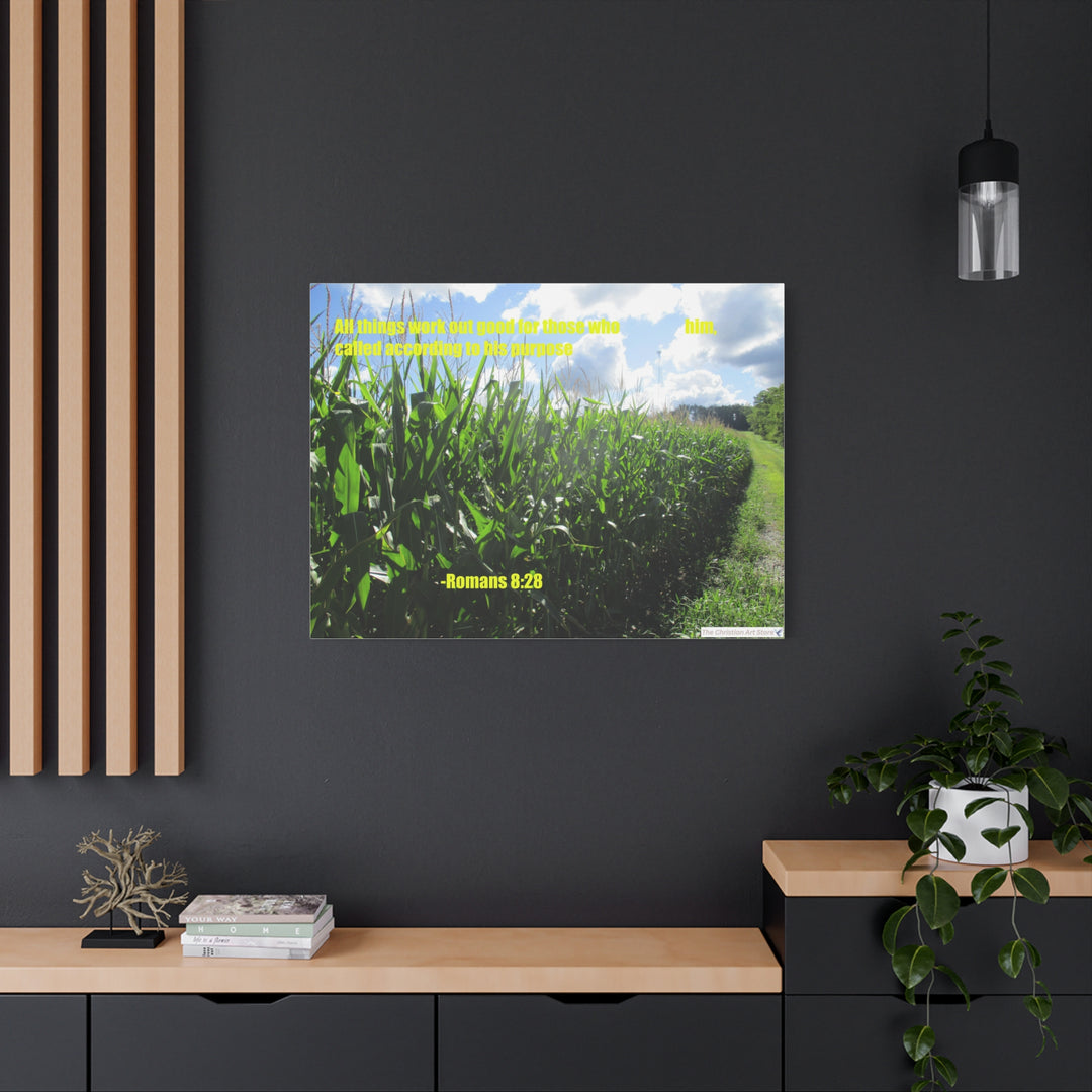 Romans 8:28 Canvas