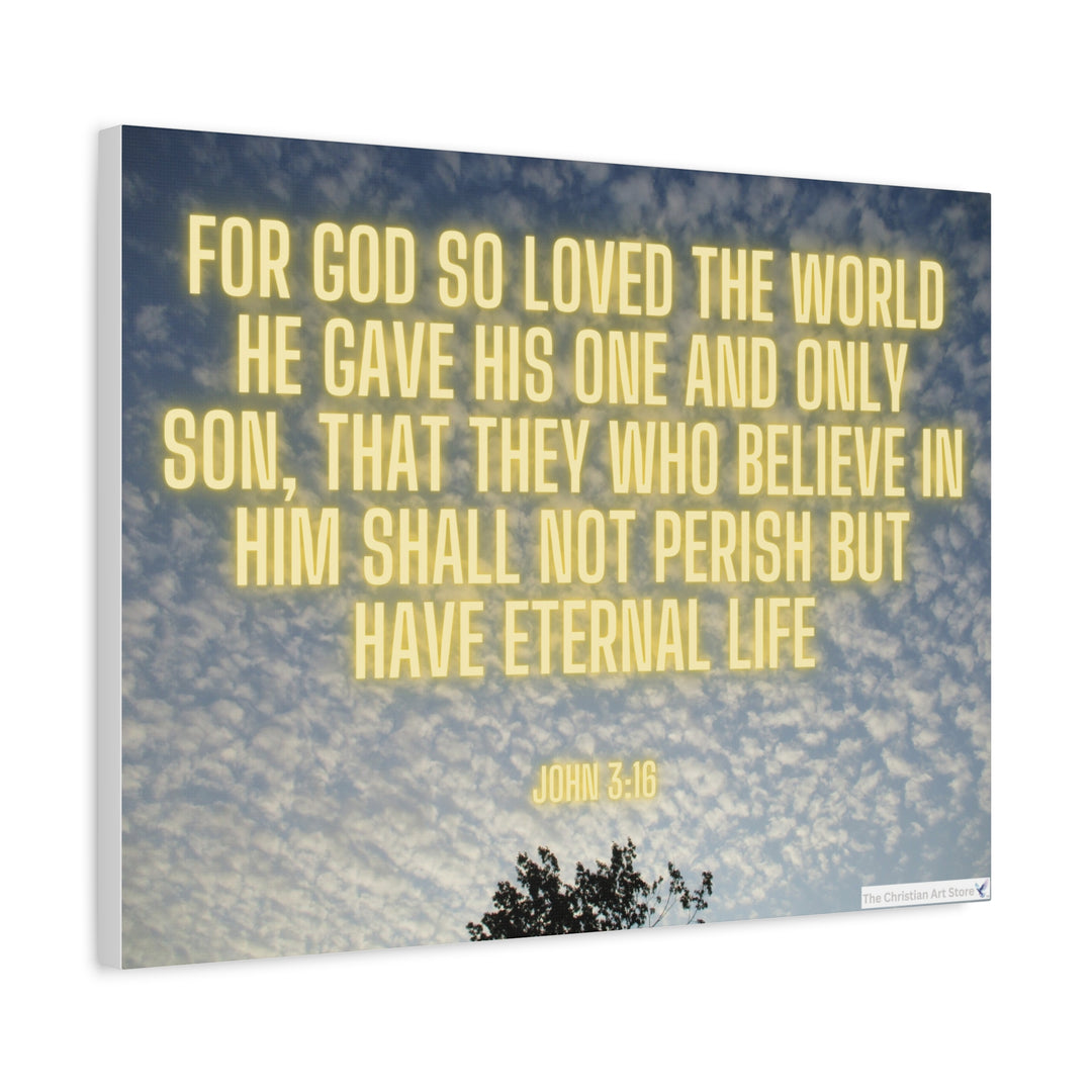 John 3:16 Salvation Canvas