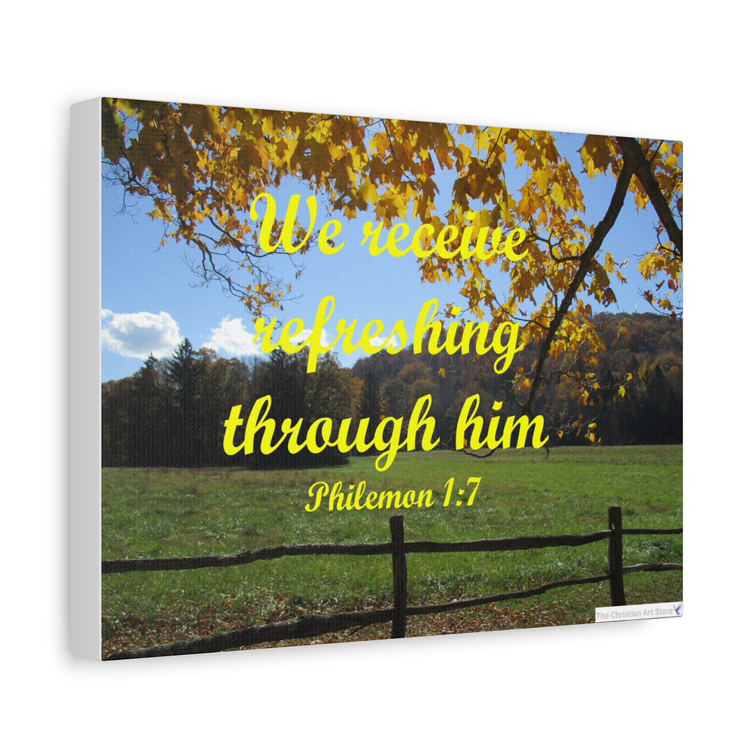 Philemon 1:7 Canvas