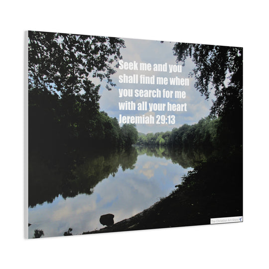 Jeremiah 29:13 Canvas