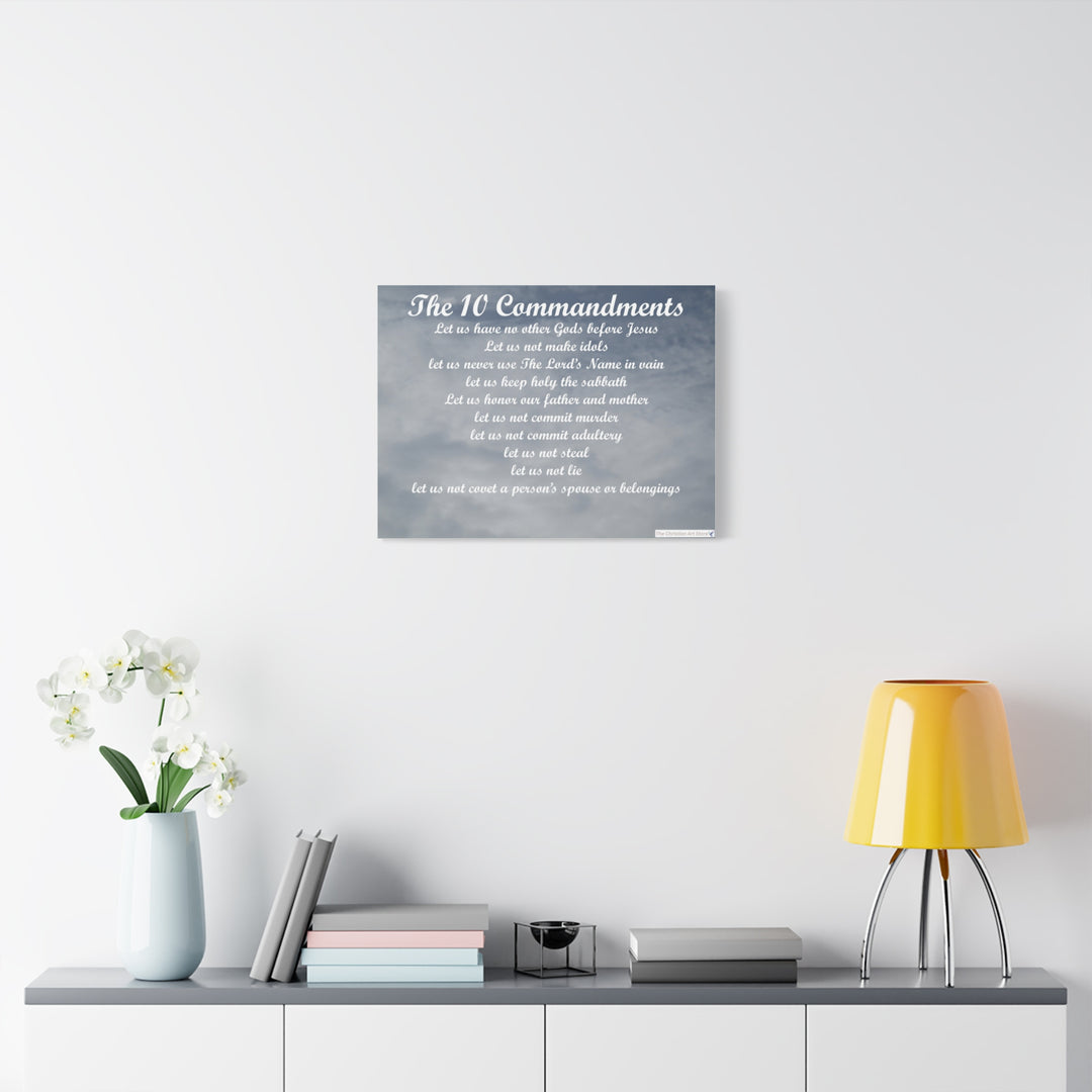 The 10 Commandments Canvas