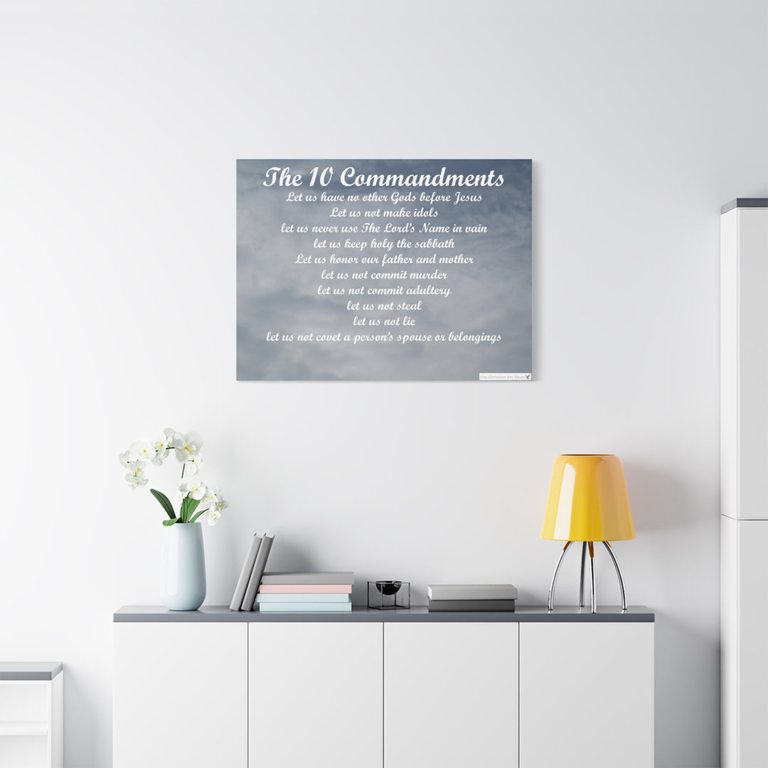 The 10 Commandments Canvas