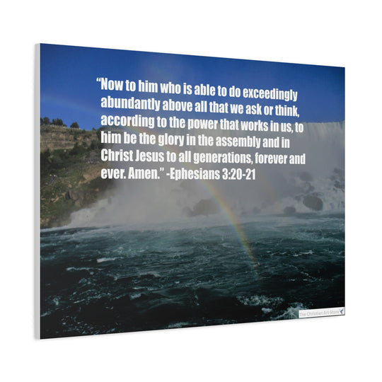 Ephesians 3:20-21 Canvas