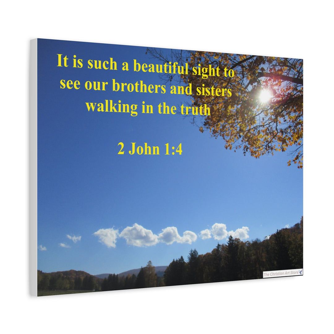 2 John 1:4 Canvas