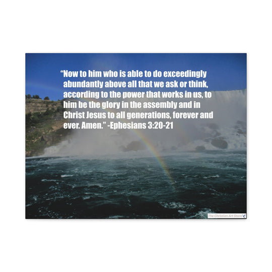 Ephesians 3:20-21 Canvas