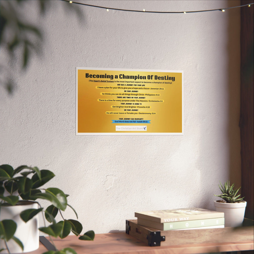 Becoming A Champion Of Destiny Poster