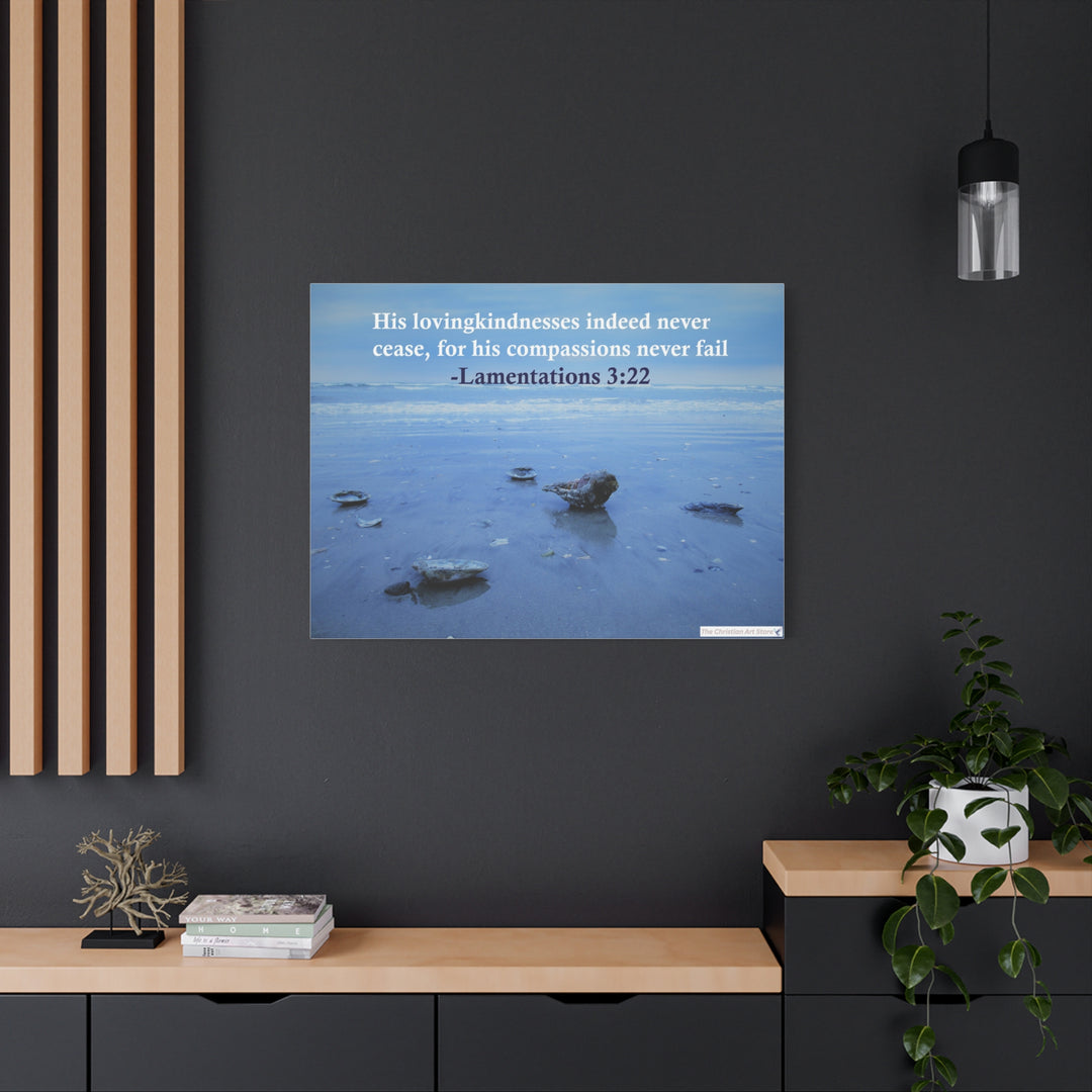 Lamentations 3:22 Canvas