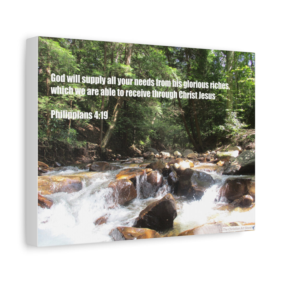 Philippians 4:19 Canvas