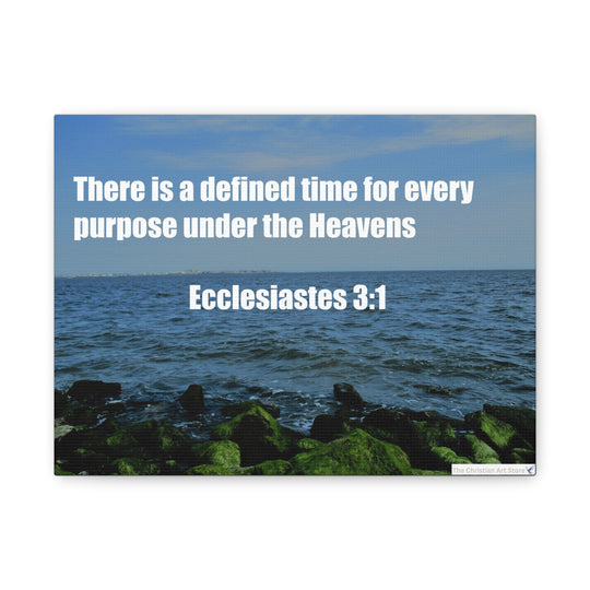 Ecclesiastes 3:1 Canvas