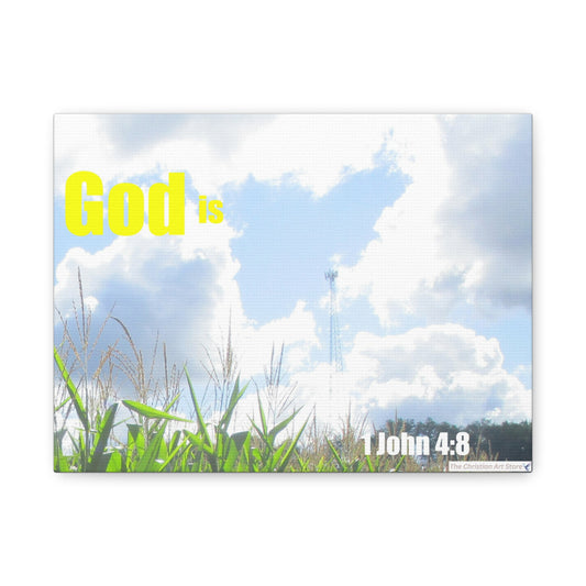 1 John 4:8 Canvas
