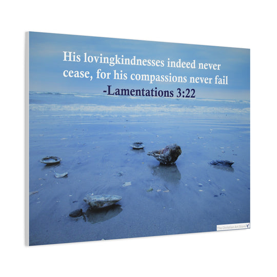 Lamentations 3:22 Canvas