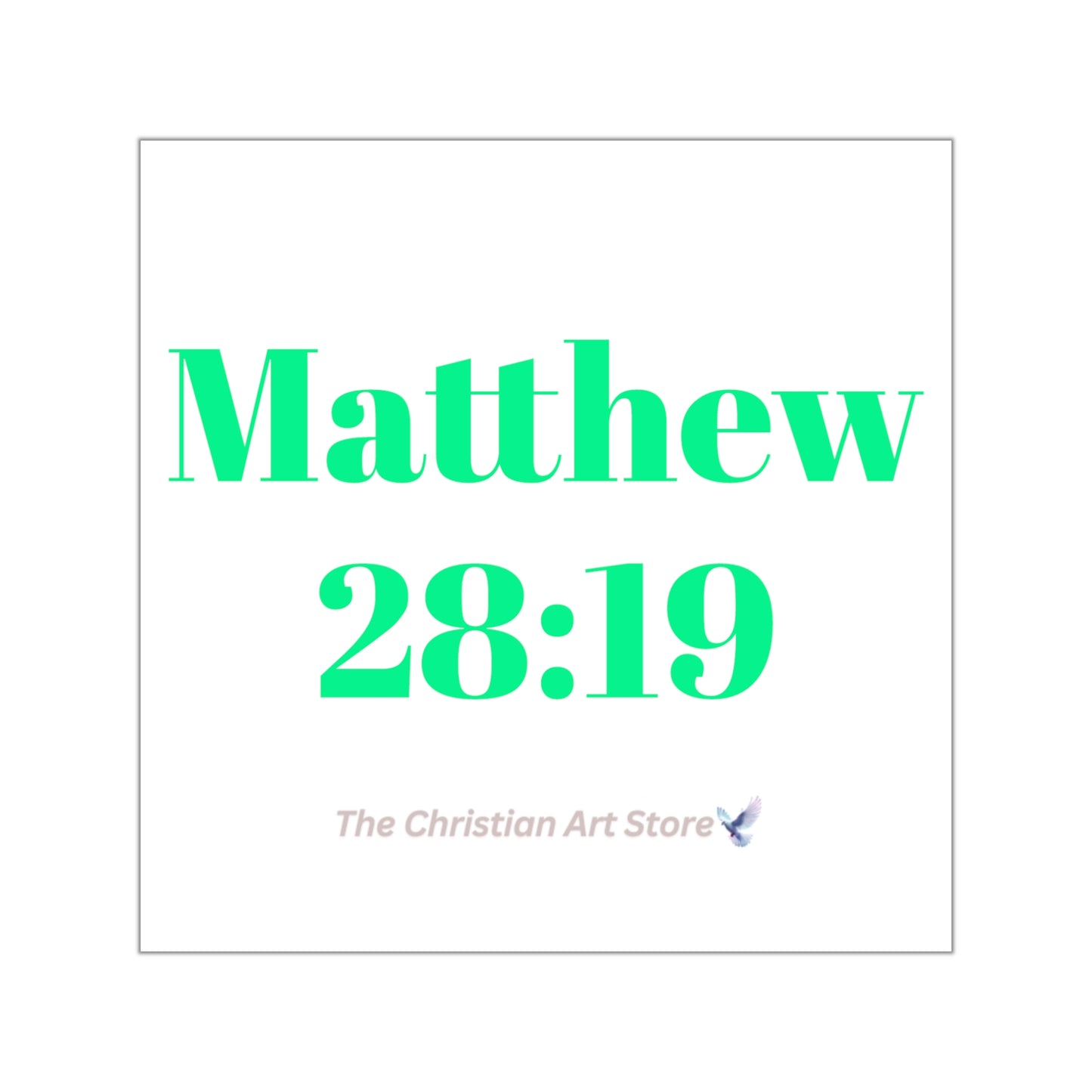 Matthew 28:19 Sticker