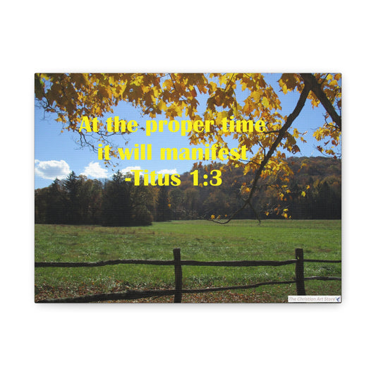 Titus 1:3 Canvas