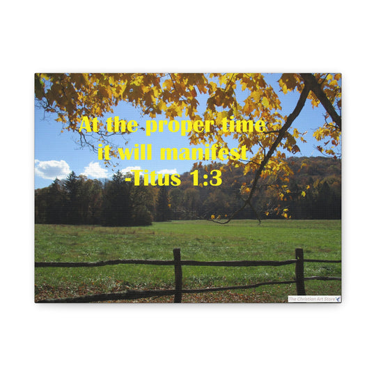 Titus 1:3 Canvas