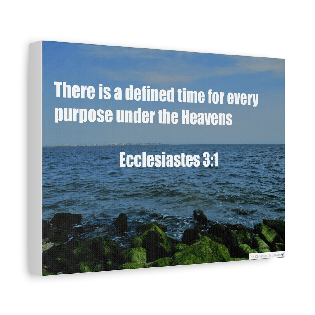 Ecclesiastes 3:1 Canvas