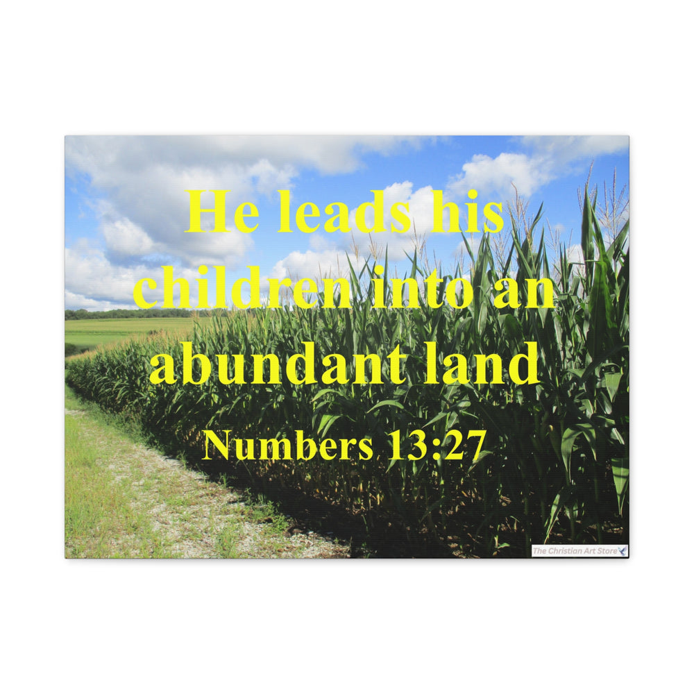 Numbers 13:27 Canvas