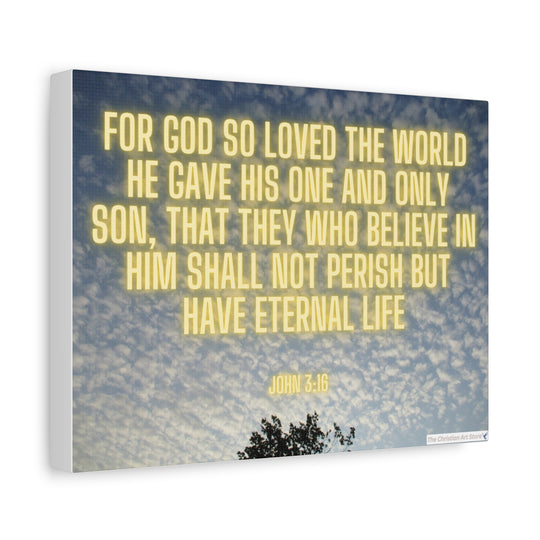 John 3:16 Salvation Canvas