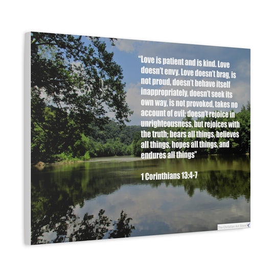 1 Corinthians 13:4-7 Canvas