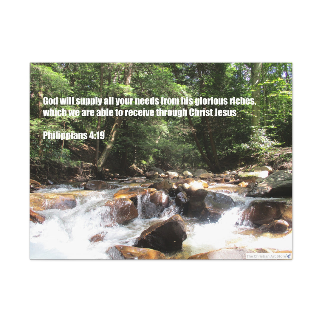 Philippians 4:19 Canvas