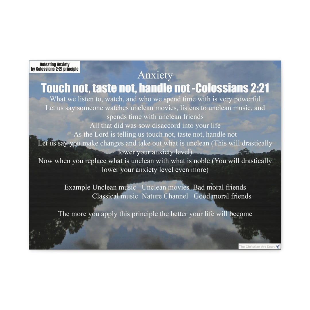 Defeating anxiety canvas