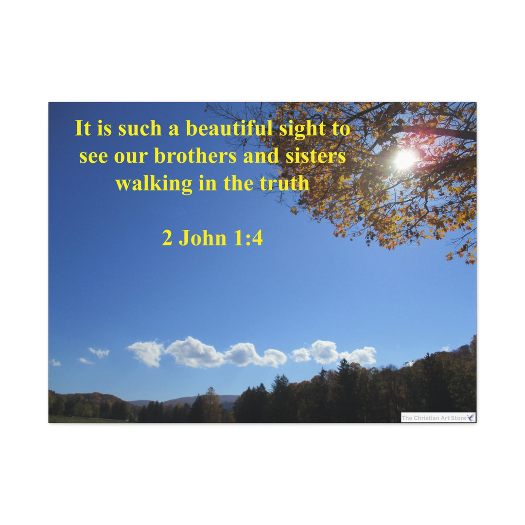 2 John 1:4 Canvas