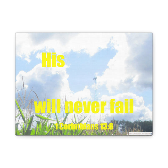 1 Corinthians 13:8 Canvas