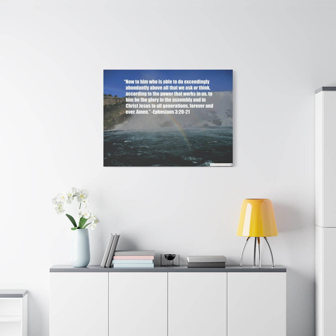 Ephesians 3:20-21 Canvas