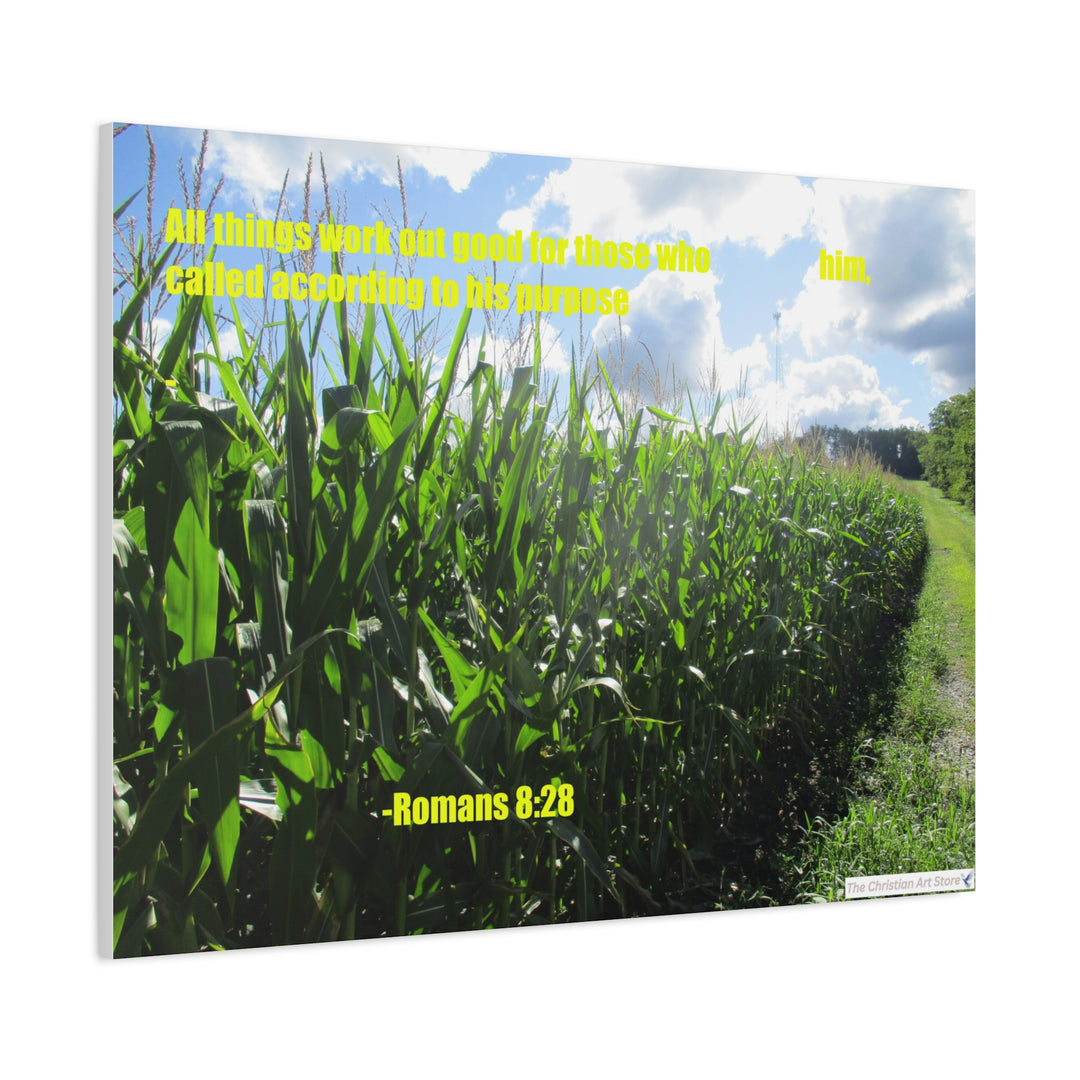 Romans 8:28 Canvas