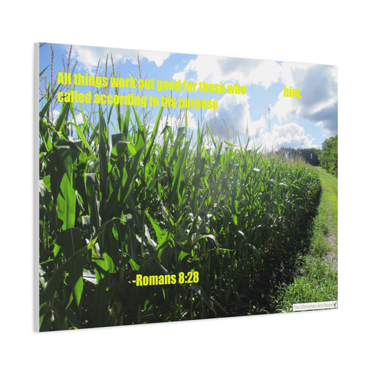 Romans 8:28 Canvas