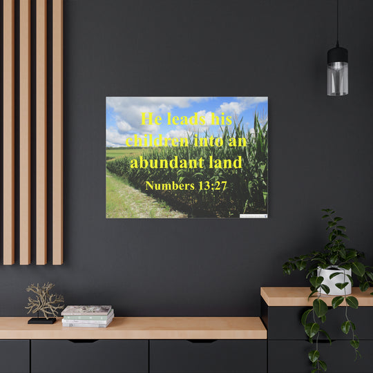 Numbers 13:27 Canvas